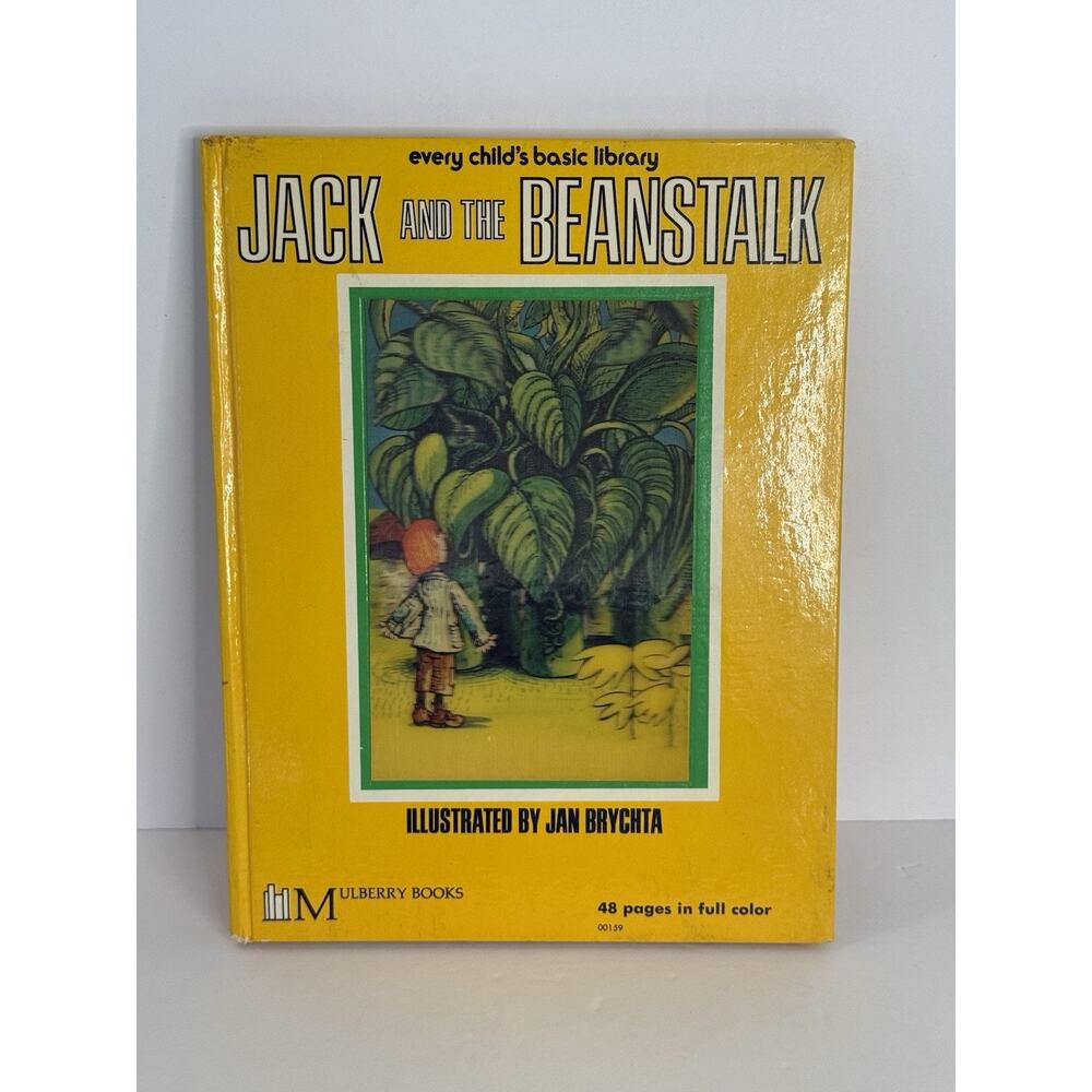 Vintage Jack and the Beanstalk Children’s Book Jan Brychta Mulberry 1972